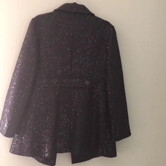 ⭕️ PRICE FIRM LOFT Navy Sequin Size 8 Peacoat - Picture 6 of 6